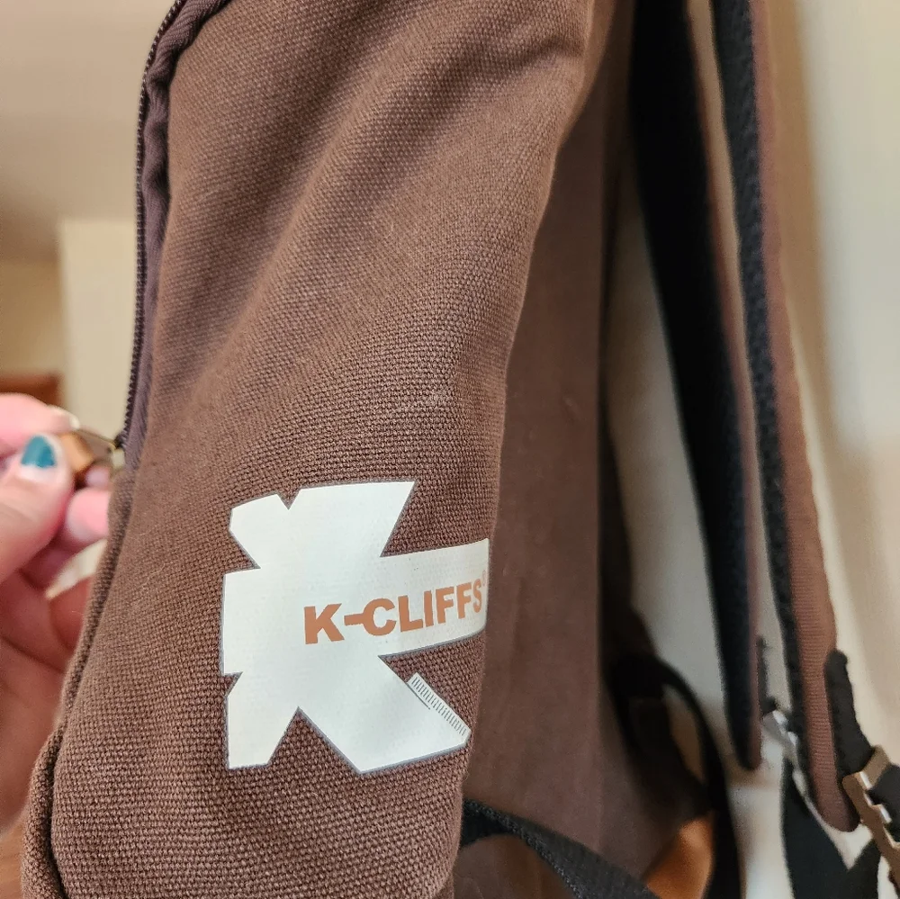 KCliffs Backpack Brown Pulp String Magnetic Snap